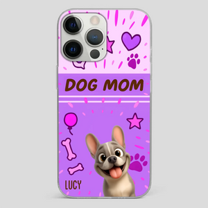 Customized French Bulldog Phone Case – Cute Purple Dog Mom Mobile Cover