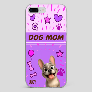 Customized French Bulldog Phone Case – Cute Purple Dog Mom Mobile Cover