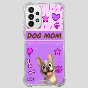 Customized French Bulldog Phone Case – Cute Purple Dog Mom Mobile Cover