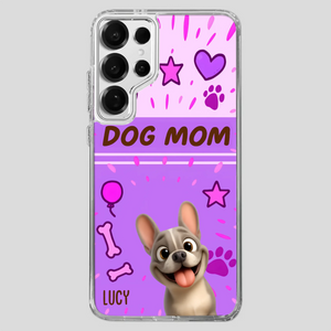 Customized French Bulldog Phone Case – Cute Purple Dog Mom Mobile Cover