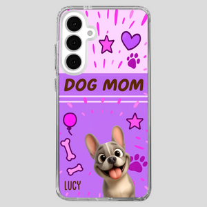 Customized French Bulldog Phone Case – Cute Purple Dog Mom Mobile Cover