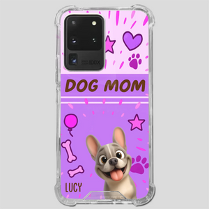 Customized French Bulldog Phone Case – Cute Purple Dog Mom Mobile Cover