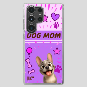 Customized French Bulldog Phone Case – Cute Purple Dog Mom Mobile Cover