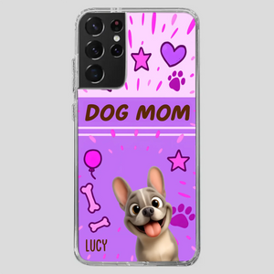 Customized French Bulldog Phone Case – Cute Purple Dog Mom Mobile Cover