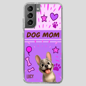 Customized French Bulldog Phone Case – Cute Purple Dog Mom Mobile Cover