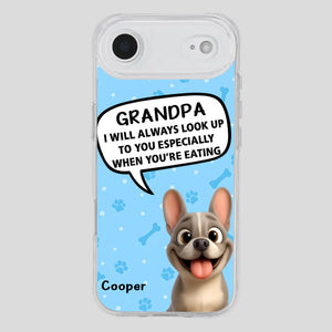 Customized French Bulldog Phone Case – Cute Light Blue Dog Lover Gift