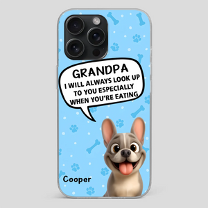 Customized French Bulldog Phone Case – Cute Light Blue Dog Lover Gift