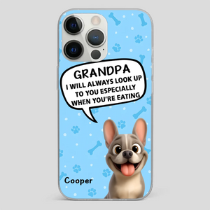 Customized French Bulldog Phone Case – Cute Light Blue Dog Lover Gift