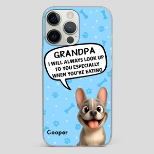 Customized French Bulldog Phone Case – Cute Light Blue Dog Lover Gift
