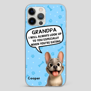 Customized French Bulldog Phone Case – Cute Light Blue Dog Lover Gift