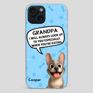 Customized French Bulldog Phone Case – Cute Light Blue Dog Lover Gift