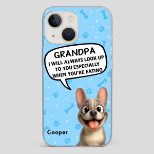 Customized French Bulldog Phone Case – Cute Light Blue Dog Lover Gift