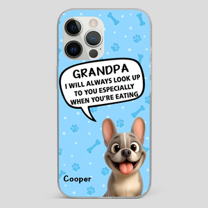 Customized French Bulldog Phone Case – Cute Light Blue Dog Lover Gift