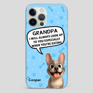 Customized French Bulldog Phone Case – Cute Light Blue Dog Lover Gift