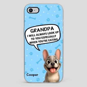 Customized French Bulldog Phone Case – Cute Light Blue Dog Lover Gift