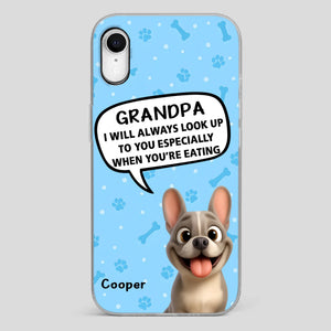 Customized French Bulldog Phone Case – Cute Light Blue Dog Lover Gift