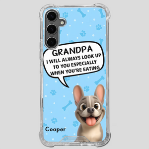 Customized French Bulldog Phone Case – Cute Light Blue Dog Lover Gift