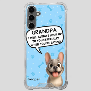 Customized French Bulldog Phone Case – Cute Light Blue Dog Lover Gift