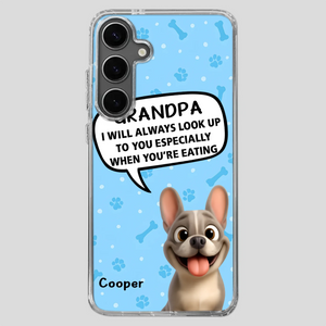 Customized French Bulldog Phone Case – Cute Light Blue Dog Lover Gift