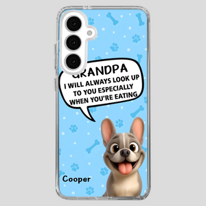 Customized French Bulldog Phone Case – Cute Light Blue Dog Lover Gift