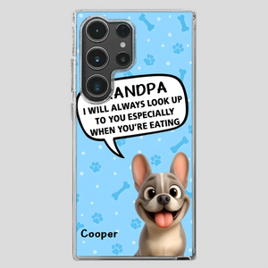 Customized French Bulldog Phone Case – Cute Light Blue Dog Lover Gift