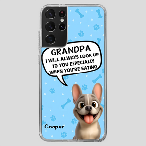 Customized French Bulldog Phone Case – Cute Light Blue Dog Lover Gift