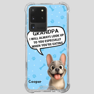 Customized French Bulldog Phone Case – Cute Light Blue Dog Lover Gift