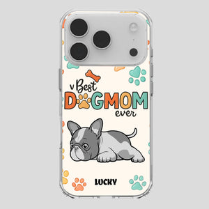Bespoke French Bulldog Phone Case – Colorful Paw Print Dog Lover Gift