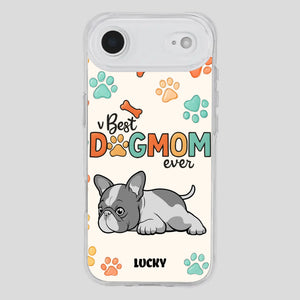 Bespoke French Bulldog Phone Case – Colorful Paw Print Dog Lover Gift