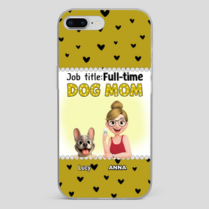 Customized French Bulldog Phone Case – Full-time Dog Mom Gift