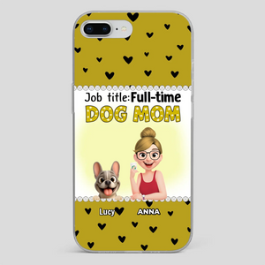 Customized French Bulldog Phone Case – Full-time Dog Mom Gift