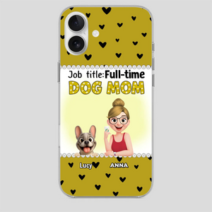 Customized French Bulldog Phone Case – Full-time Dog Mom Gift