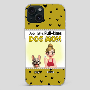 Customized French Bulldog Phone Case – Full-time Dog Mom Gift