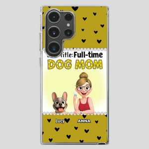 Customized French Bulldog Phone Case – Full-time Dog Mom Gift