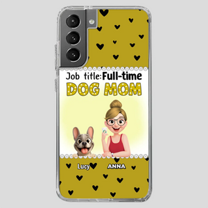 Customized French Bulldog Phone Case – Full-time Dog Mom Gift