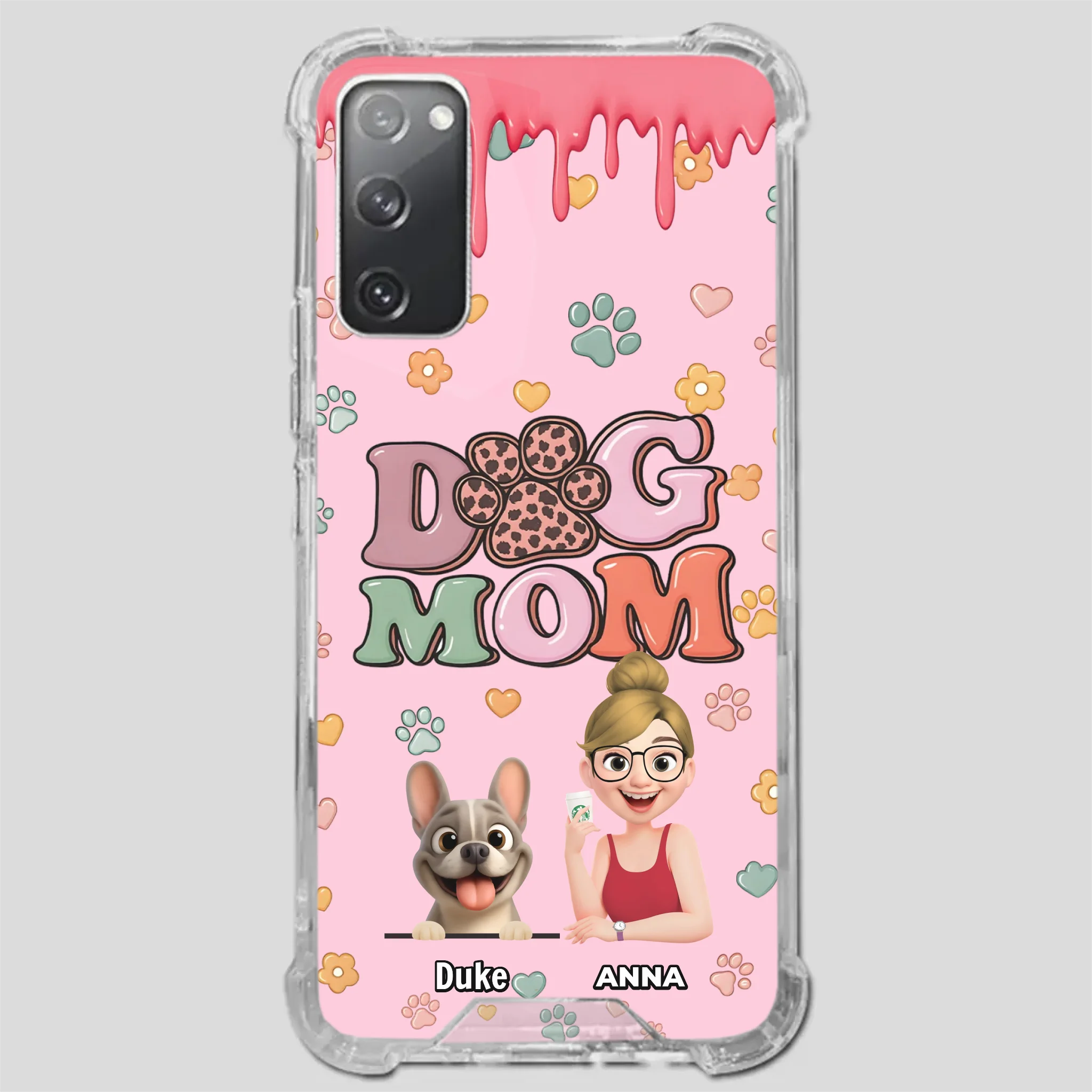 Customized Frenchie Phone Case – Cute Pattern Dog Lover Gift