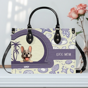 Personalized French Bulldog Handbag – Vintage Custom Name Dog Mom Gift Bag