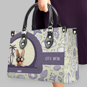 Personalized French Bulldog Handbag – Vintage Custom Name Dog Mom Gift Bag