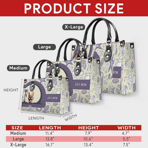 Personalized French Bulldog Handbag – Vintage Custom Name Dog Mom Gift Bag