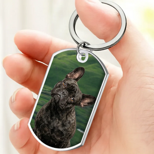 Personalized French Bulldog Keychain – Best Friends Forever Dog Memorial Gift