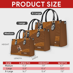 Customized French Bulldog Handbag – Floral Leather Patterns Dog Handbag