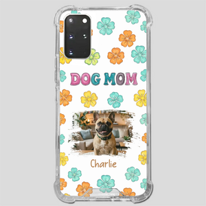 Personalized French Bulldog Phone Case – Dog Mom Colorful Floral Photo Cover