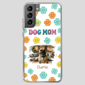 Personalized French Bulldog Phone Case – Dog Mom Colorful Floral Photo Cover