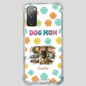 Personalized French Bulldog Phone Case – Dog Mom Colorful Floral Photo Cover
