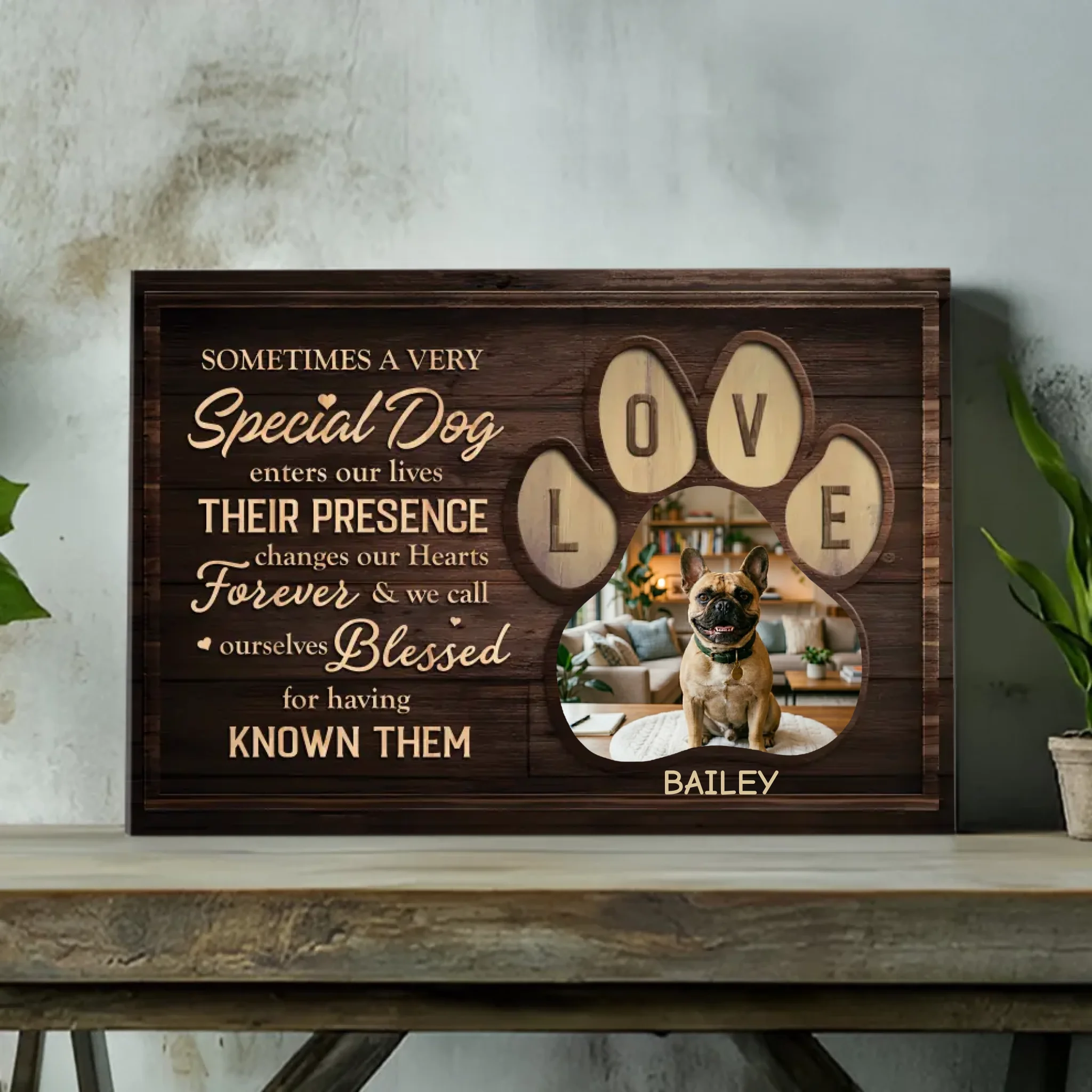Customized French Bulldog Canvas Wall Art – Special Dog Gifts