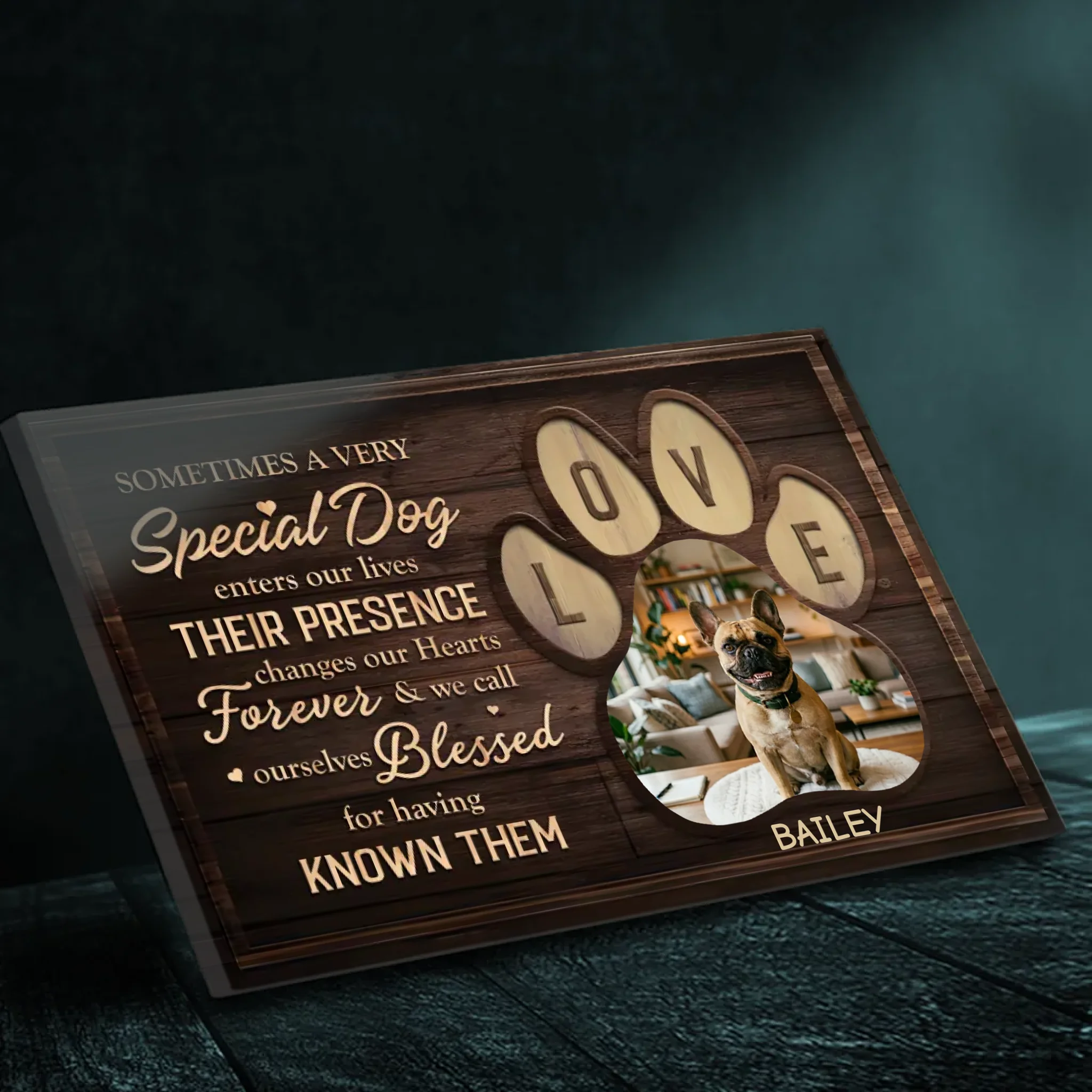 Customized French Bulldog Canvas Wall Art – Special Dog Gifts