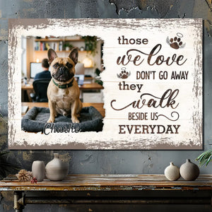 Customized French Bulldog Canvas Wall Art – Those We Love Don't Go Away Dog Lover Gift