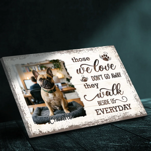 Customized French Bulldog Canvas Wall Art – Those We Love Don't Go Away Dog Lover Gift