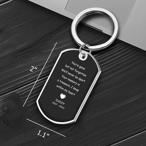 Personalized French Bulldog Keychain – Memorial Gift For Dog Lover