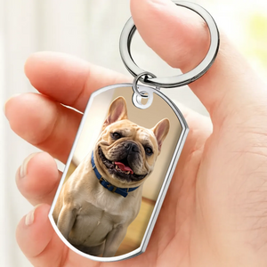 Personalized French Bulldog Keychain – Memorial Gift For Dog Lover